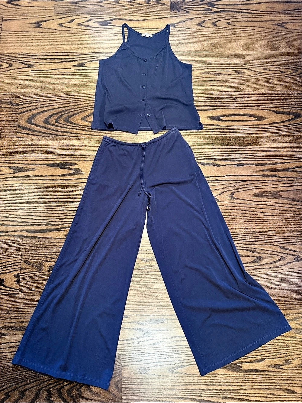 Splendid Wide Leg Two-Piece Set in Blue Size XS